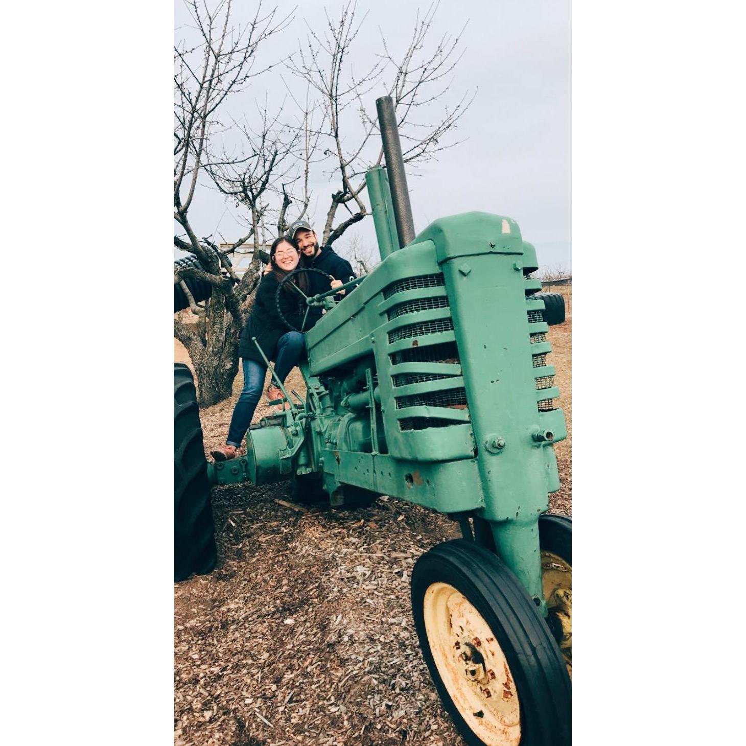 Our first picture after we were officially dating