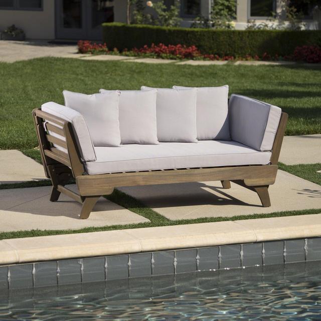 Ellanti Outdoor Patio Daybed with Cushions