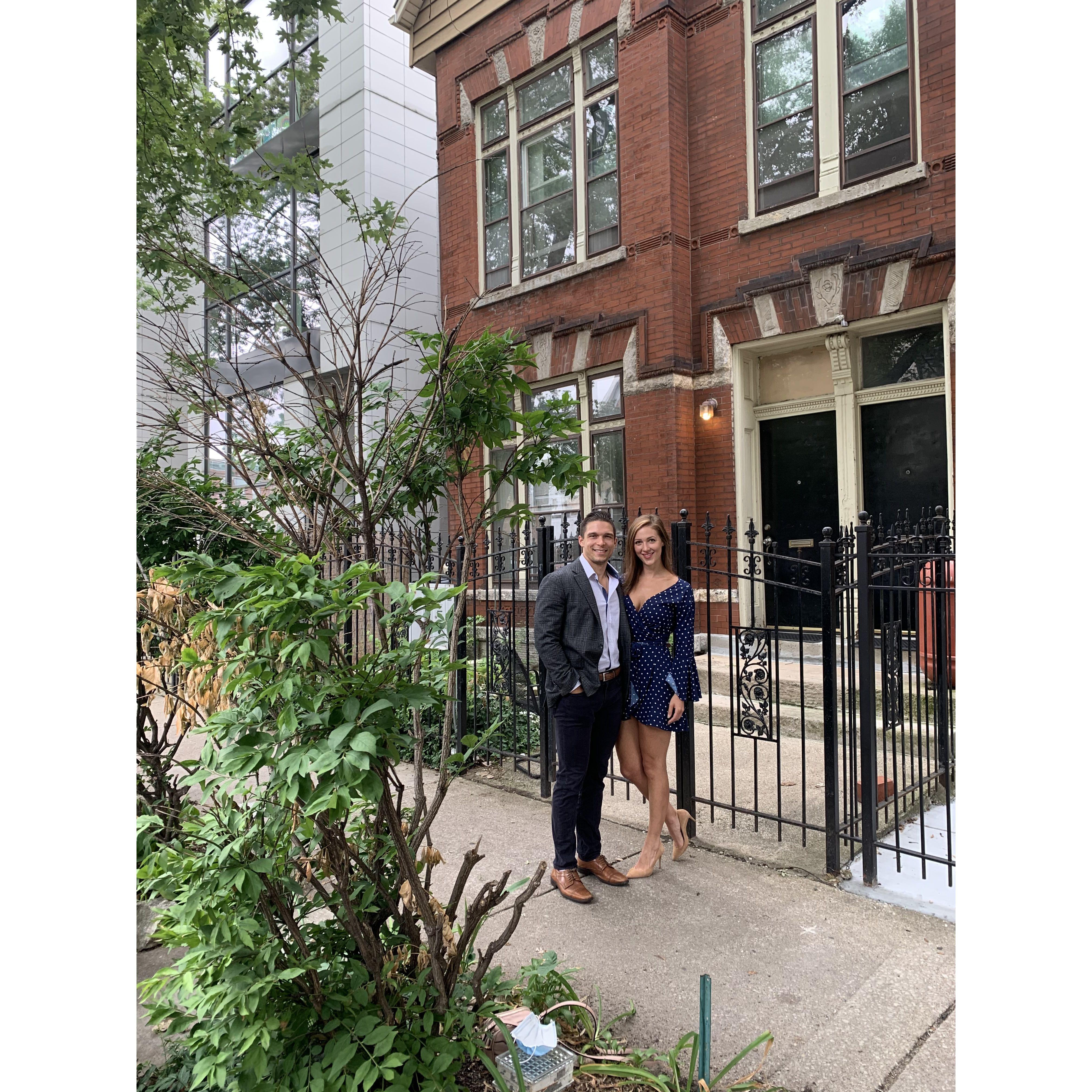 Our first big purchase together was this Victorian house in Chicago. We can both agree that if we can make it through a whole DIY home renovation without arguing--we can probably weather anything!