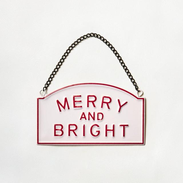 'Merry And Bright' Ornament Red/White - Hearth & Hand™ with Magnolia