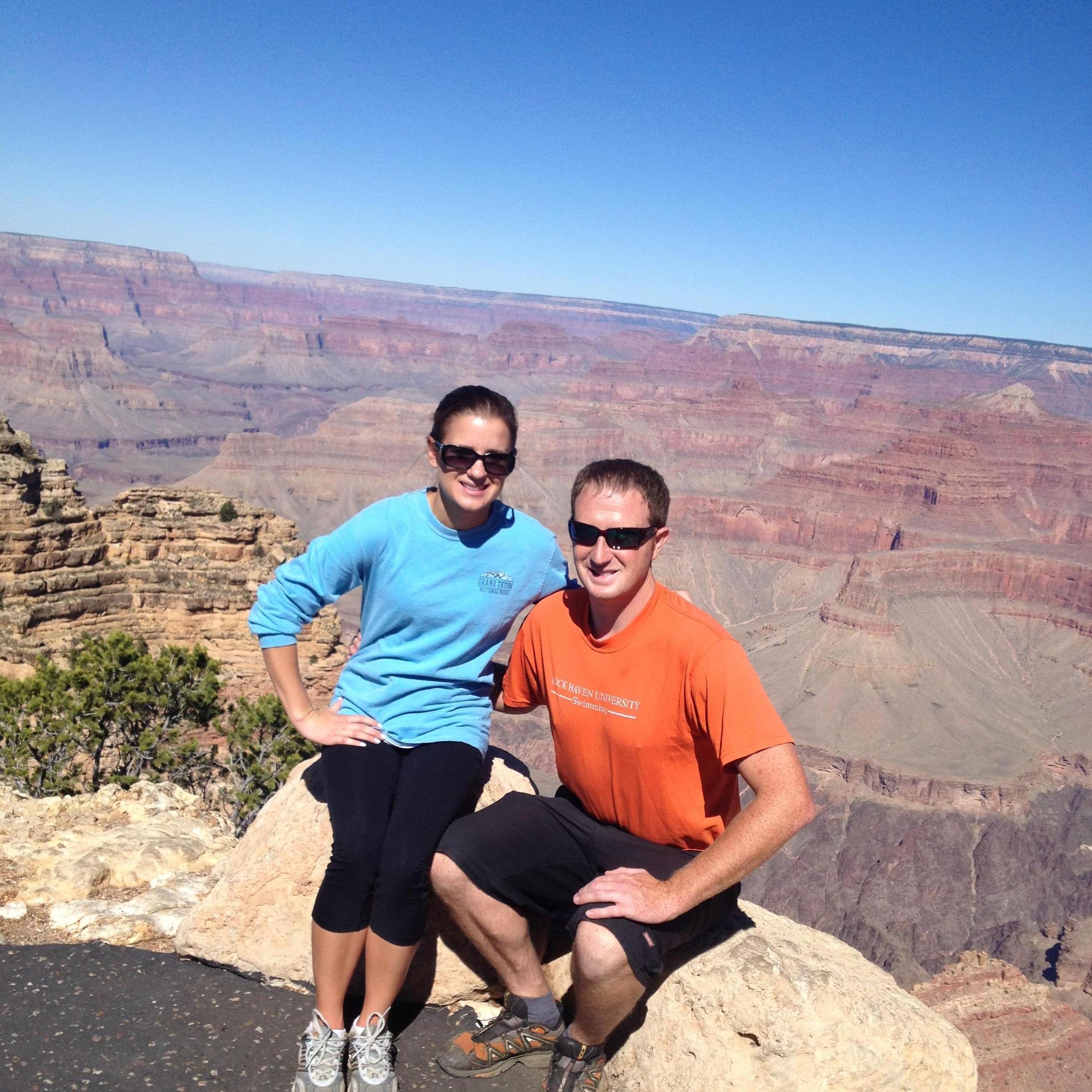 Camping in the Grand Canyon.