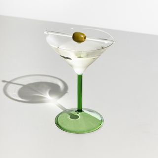 Jelly Martini Glass with Stick, Set of 2
