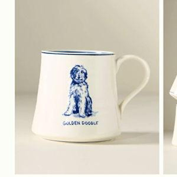 Molly Hatch Stoneware Dog Mug