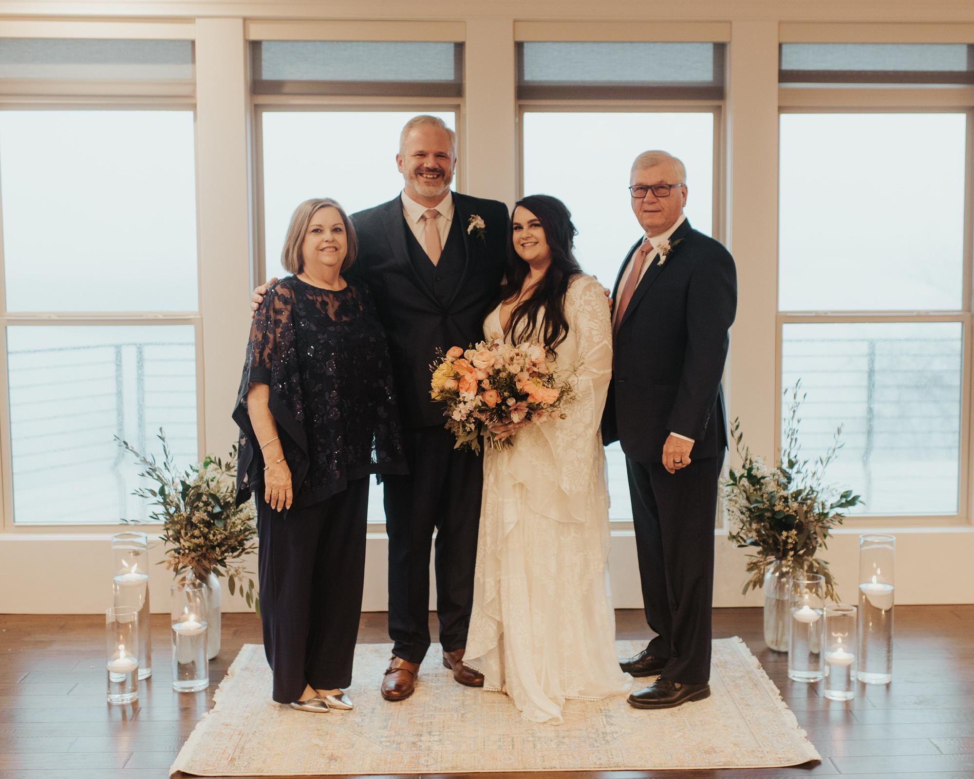 The bride’s parents: Jana and Wendell