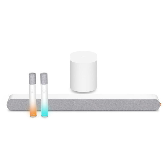 VIZIO MicMe 2.1 Karaoke Soundbar, 2 Wireless Microphones, Wireless Subwoofer w/Dolby Atmos, DTS:X, Bluetooth Speaker — SK210X-0805 (New)