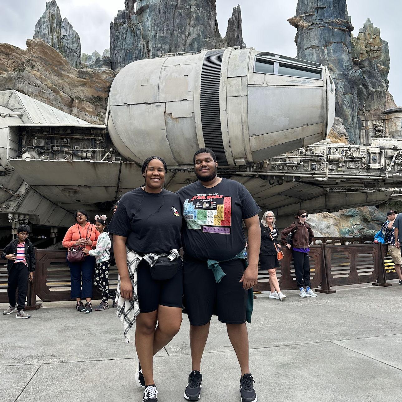 Cameron is a big Star Wars fan and got Rianah into the lore before their trip to Star Wars: Galaxy’s Edge in Orlando, so she could be a proper fan too.