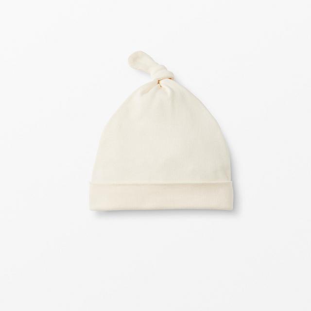 Top Knot Beanie In Organic Cotton