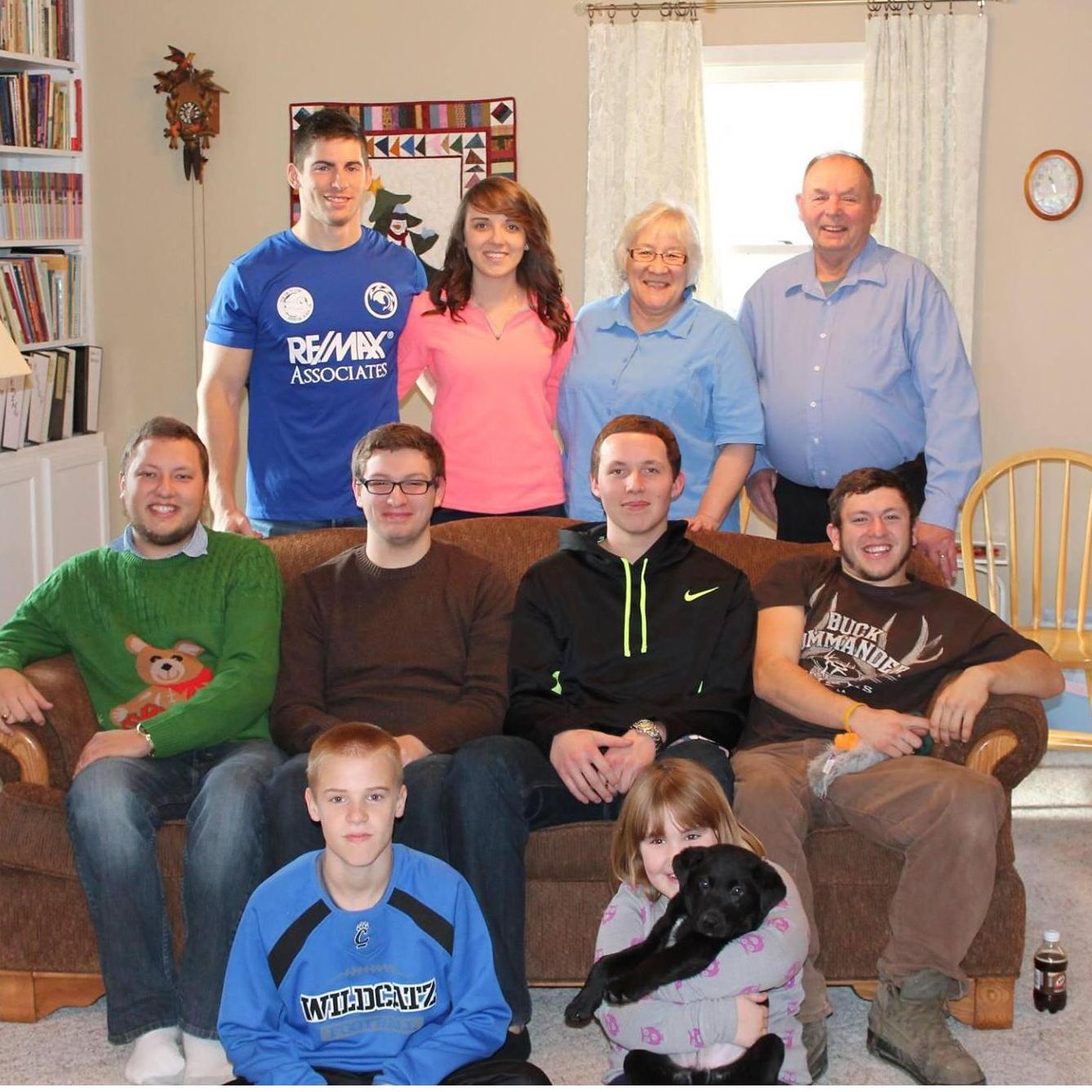 June 2015 Grandma & Grandpa Knoup with the grands