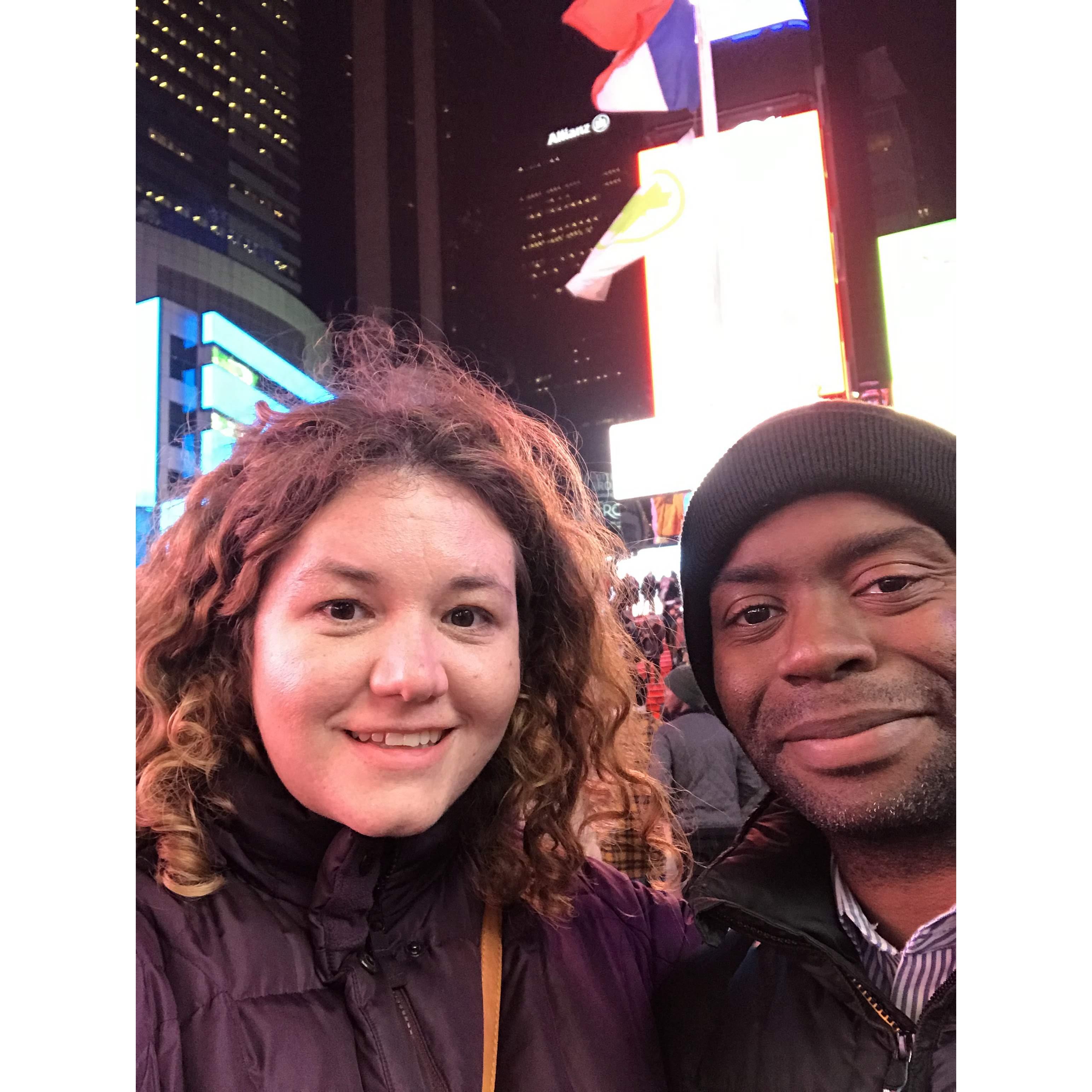 Times Square January 2019 (not New Year's - we went to see a play)