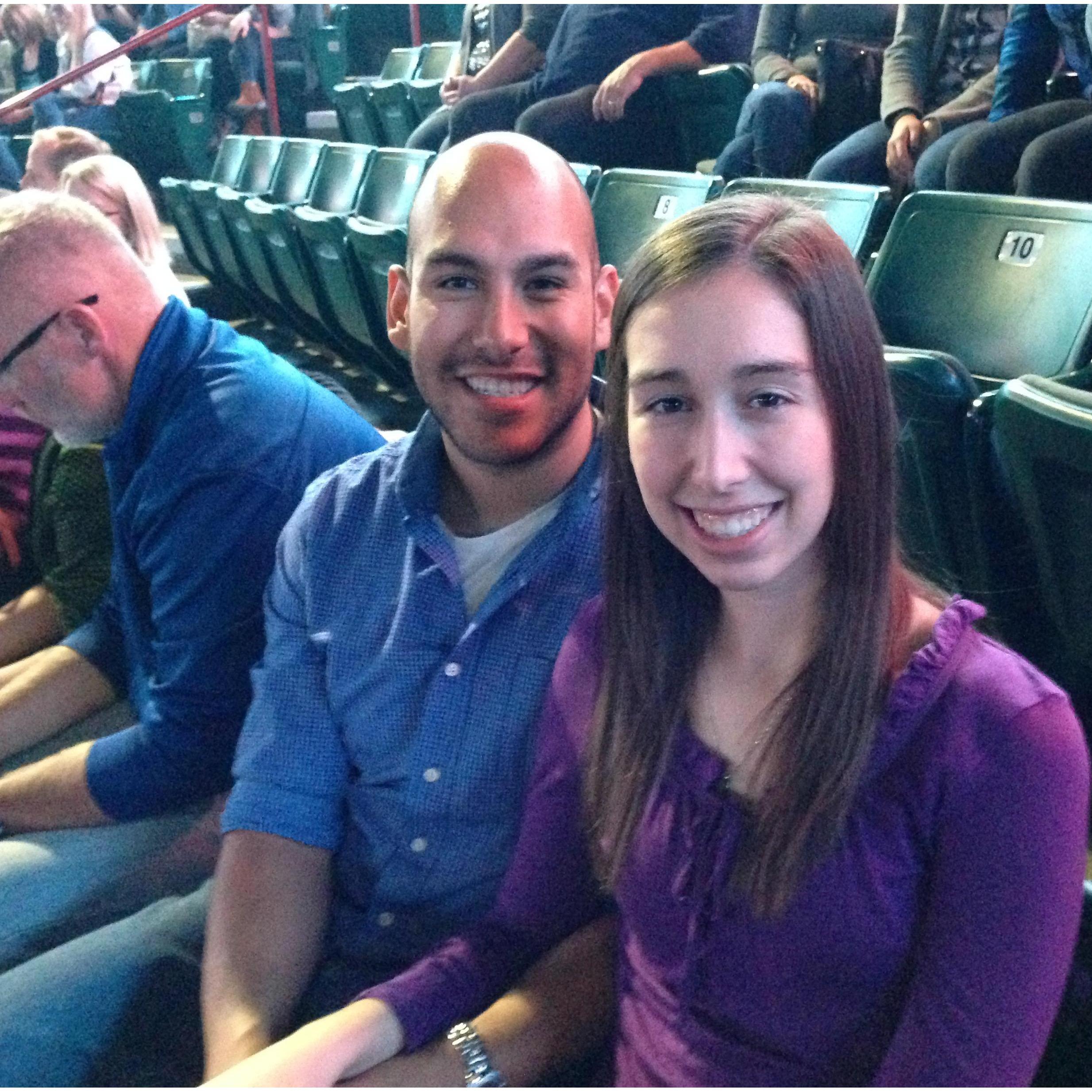 Our 2nd Anniversary of dating celebrated at a Chris Tomlin concert - October 13, 2015