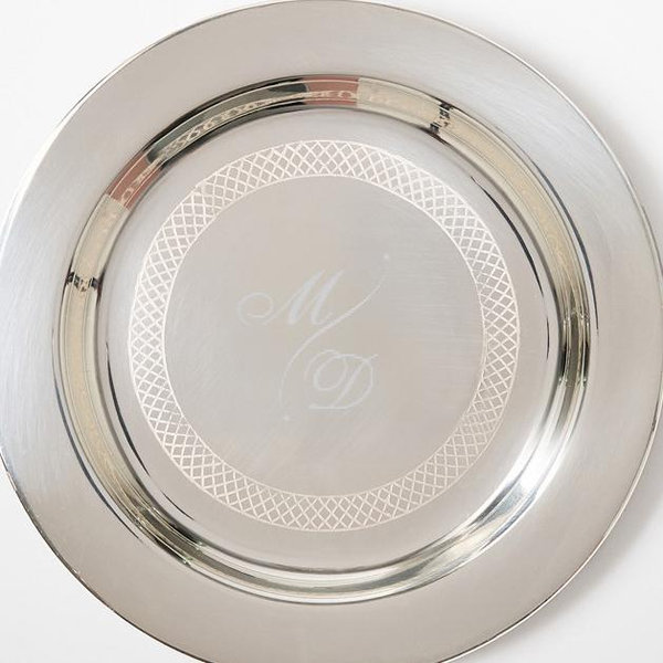 Celebration Silver Etched Coasters, Set of 4