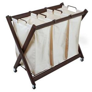 Greenway Deluxe Steel Triple Laundry Sorter