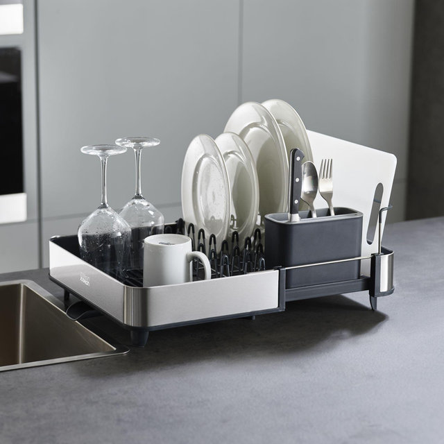 Joseph Joseph, Extend™ Steel Expandable Dish Rack with Draining Spout | Zola