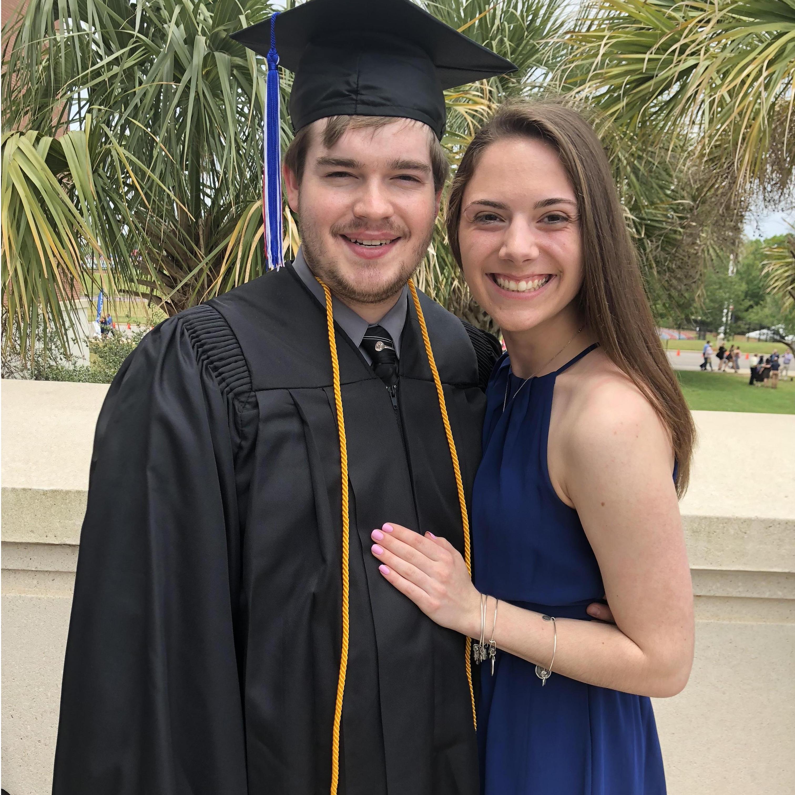 Celebrating all of life's milestones, including Destin's graduation from the University of South Alabama!