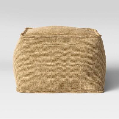 Outdoor Pouf Natural Woven - Threshold™