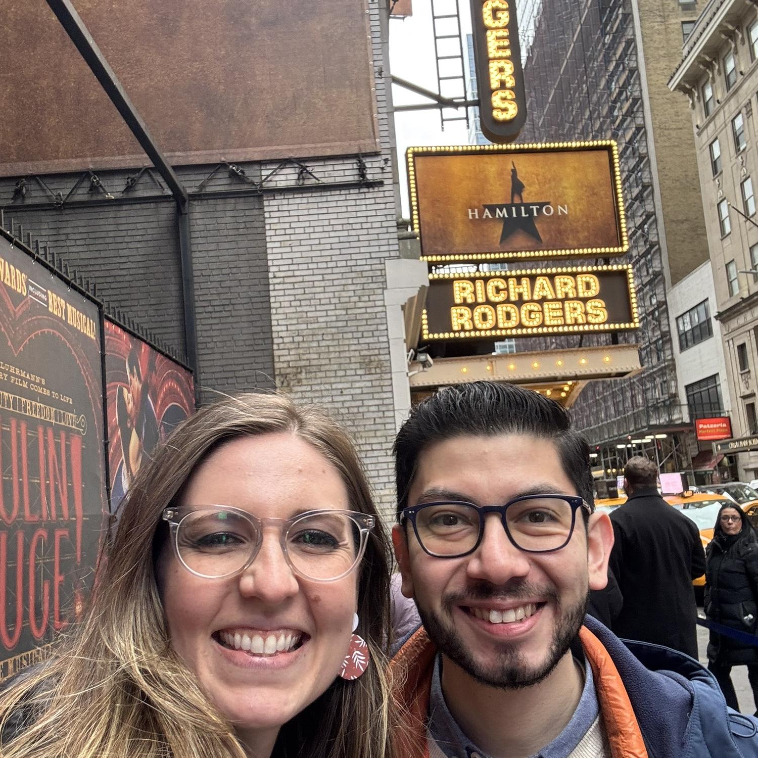 That one time we won free tickets to Hamilton