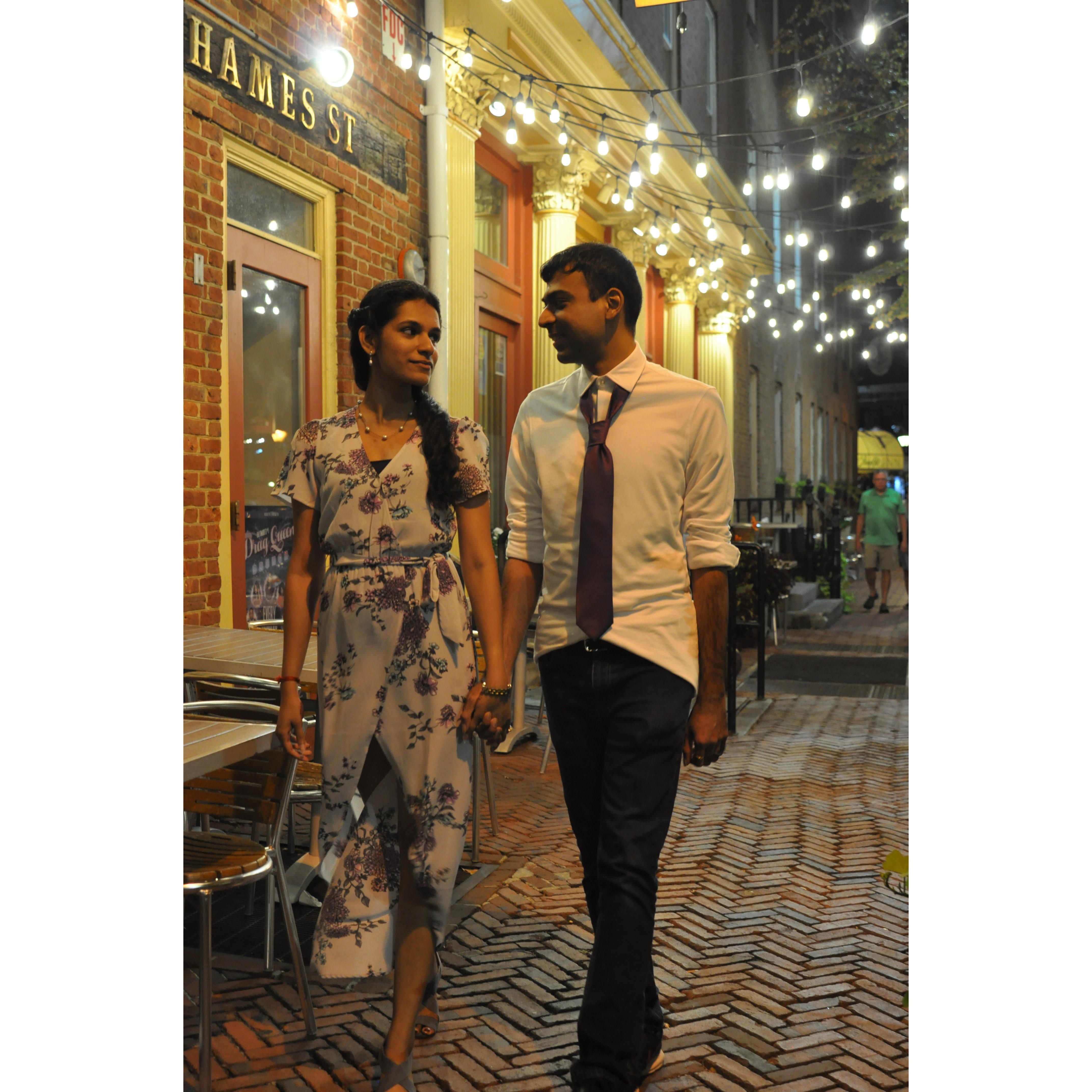 Moonlight Sonata - A casual stroll on a Saturday night at Fells point.