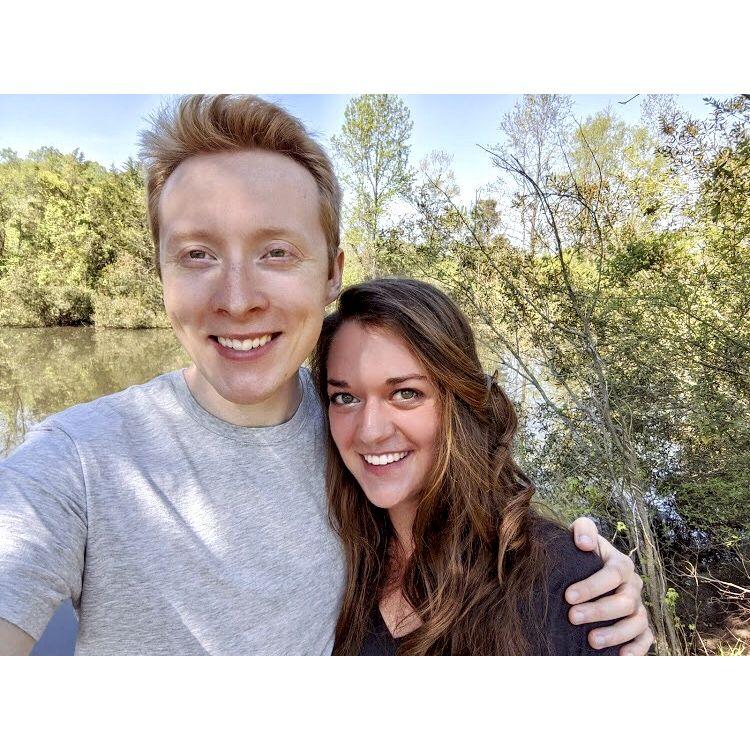 One of our very first pictures together at Merritt's Pasture -April 2020