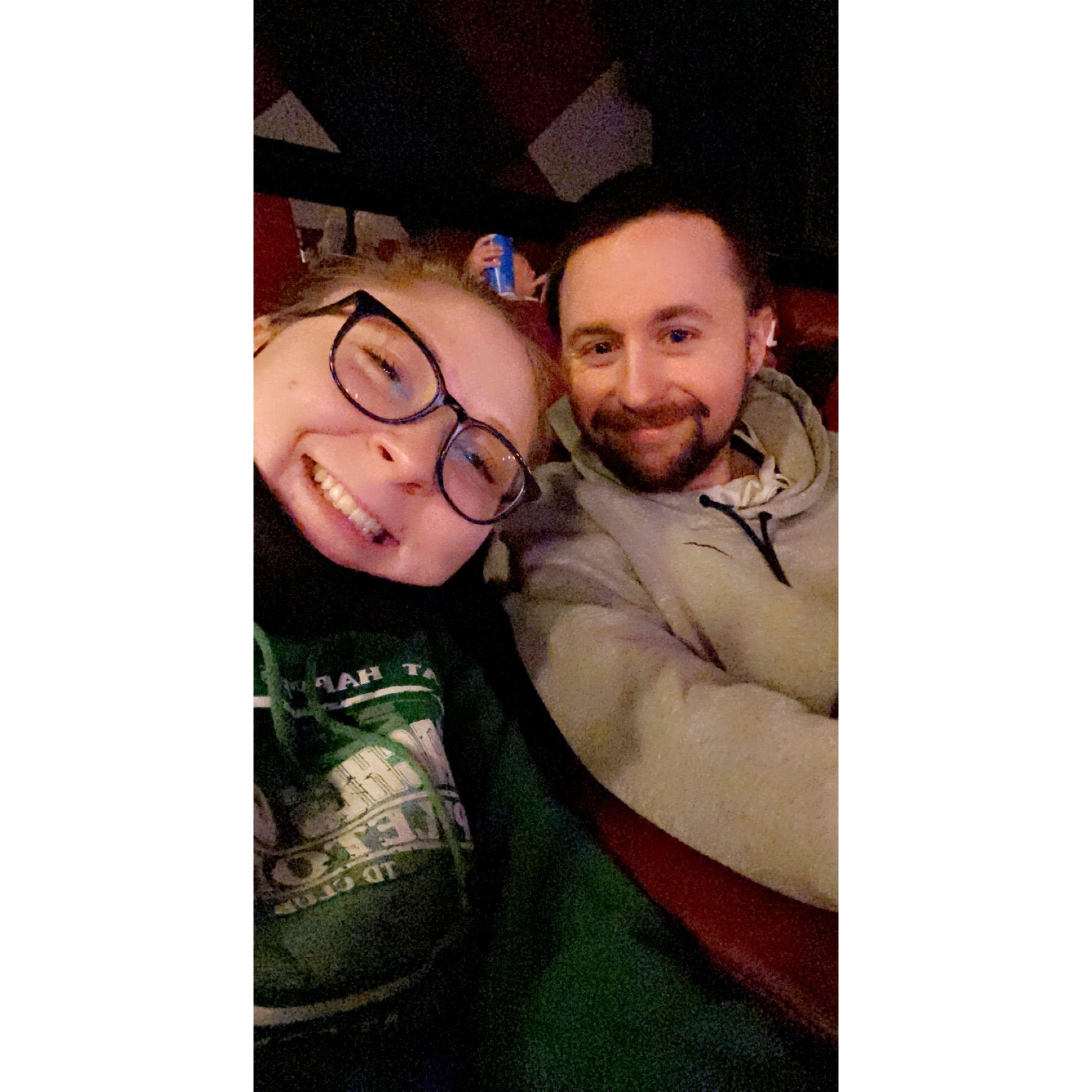 Our first of many movie theater date nights!