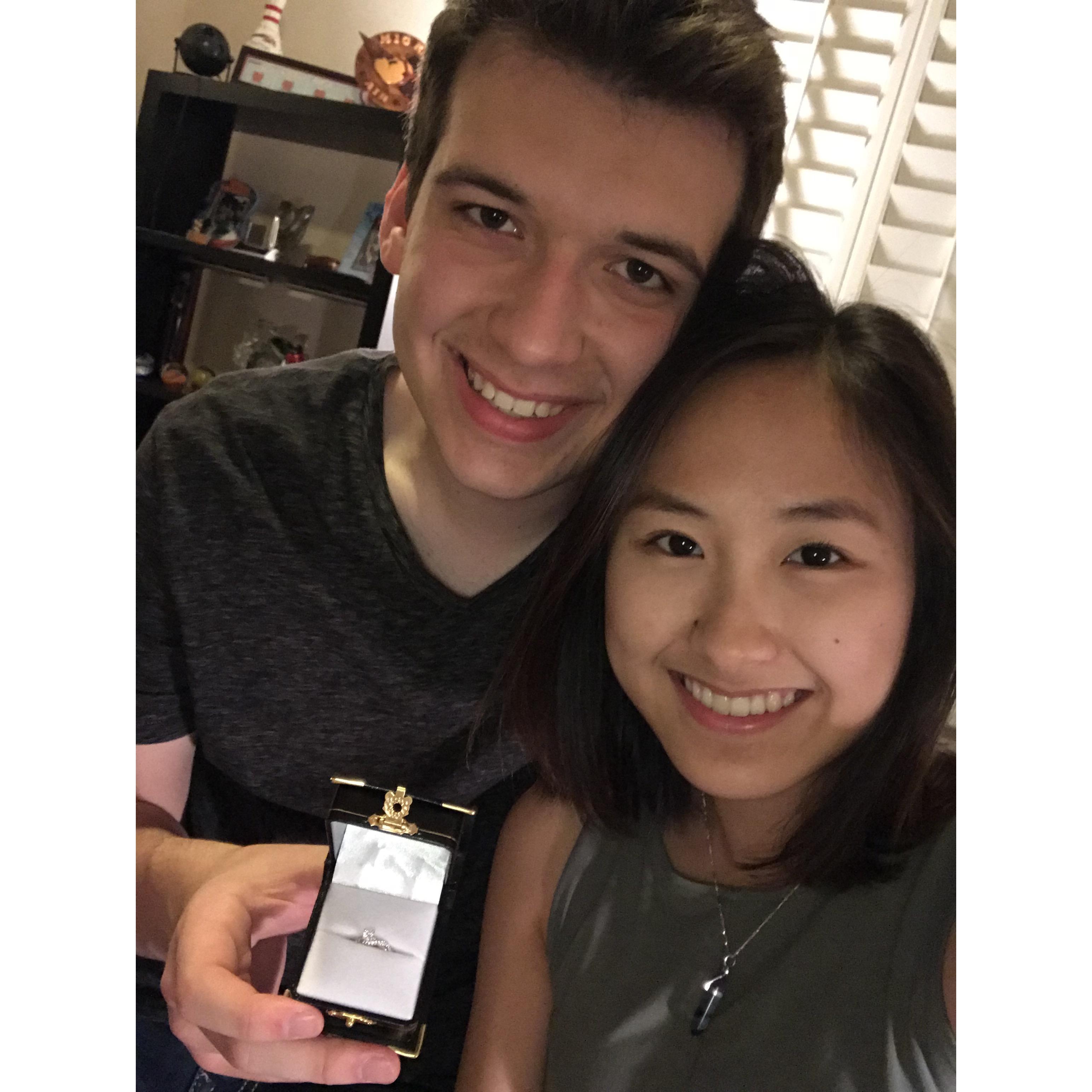 The day he proposed.