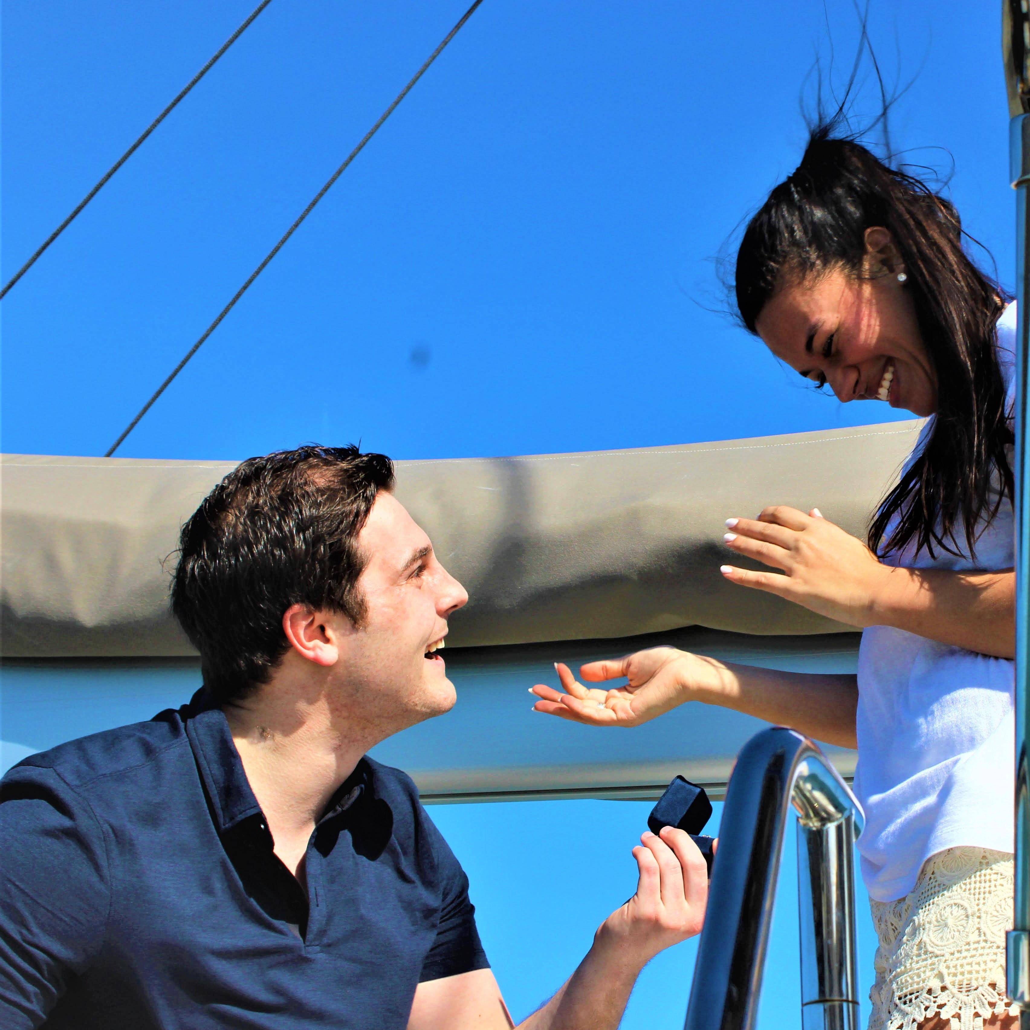 When Garrett popped the question!