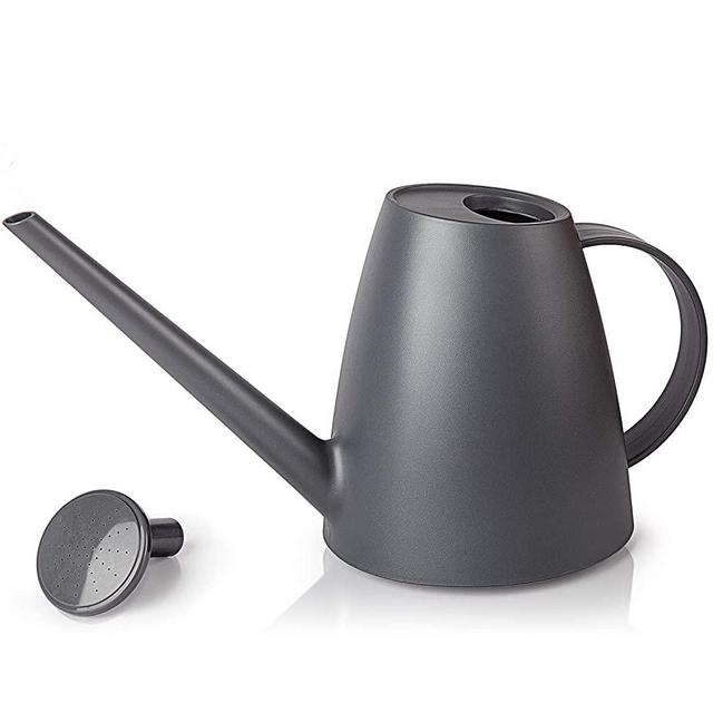 Qilebi Watering Can for Indoor Plants, Small Watering Cans for House Plant Garden Flower, Long Spout Water Can for Outdoor Watering Plants 1.8L 60oz 1/2 Gallon (Grey)