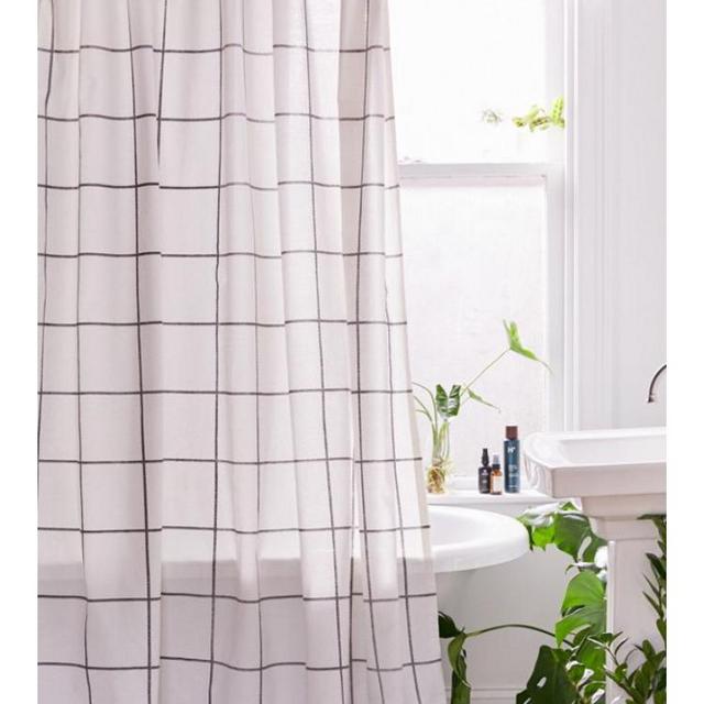 Distressed Check Shower Curtain - Urban Outfitters