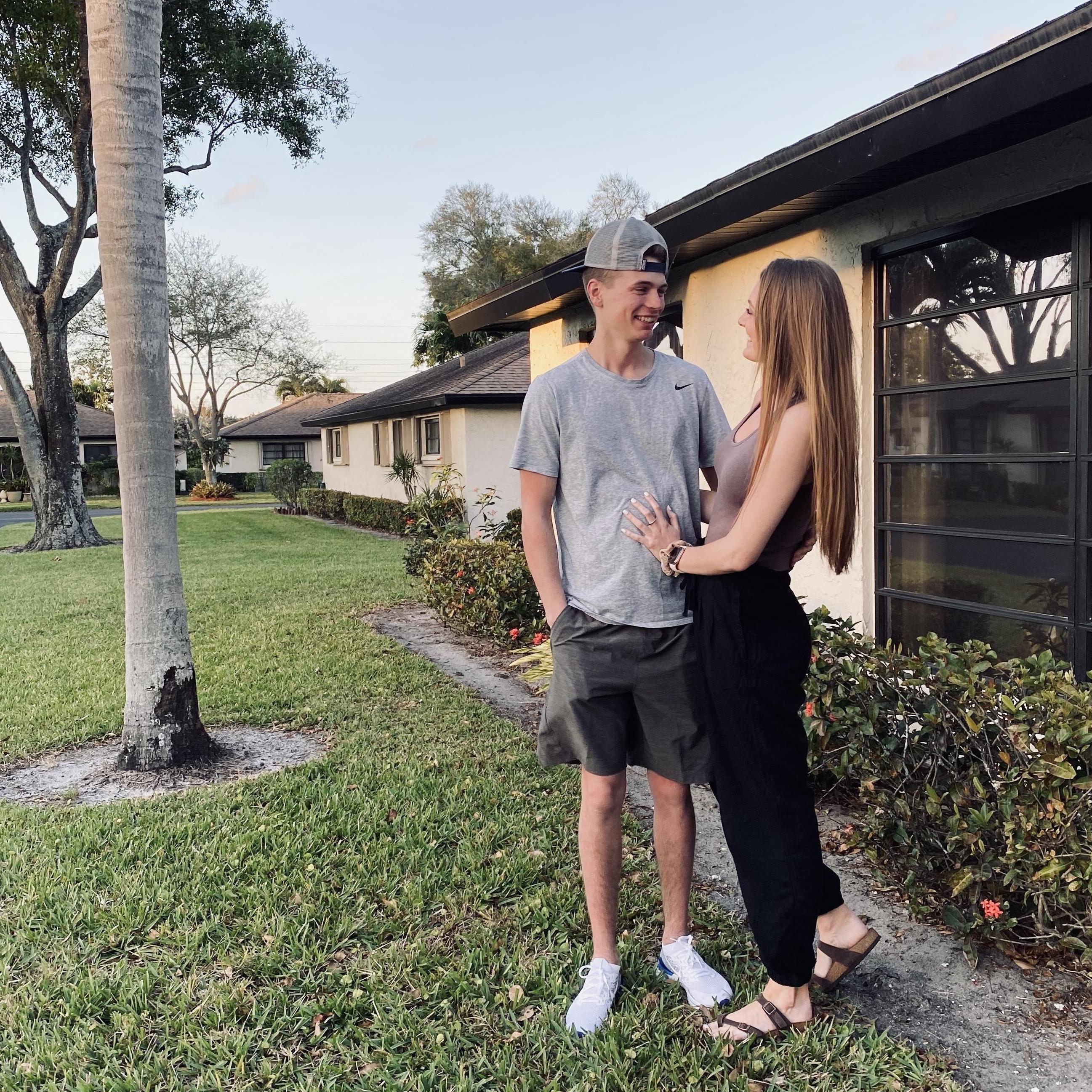 this was taken in boynton beach, florida when we visited katrina's grandparents, 2020