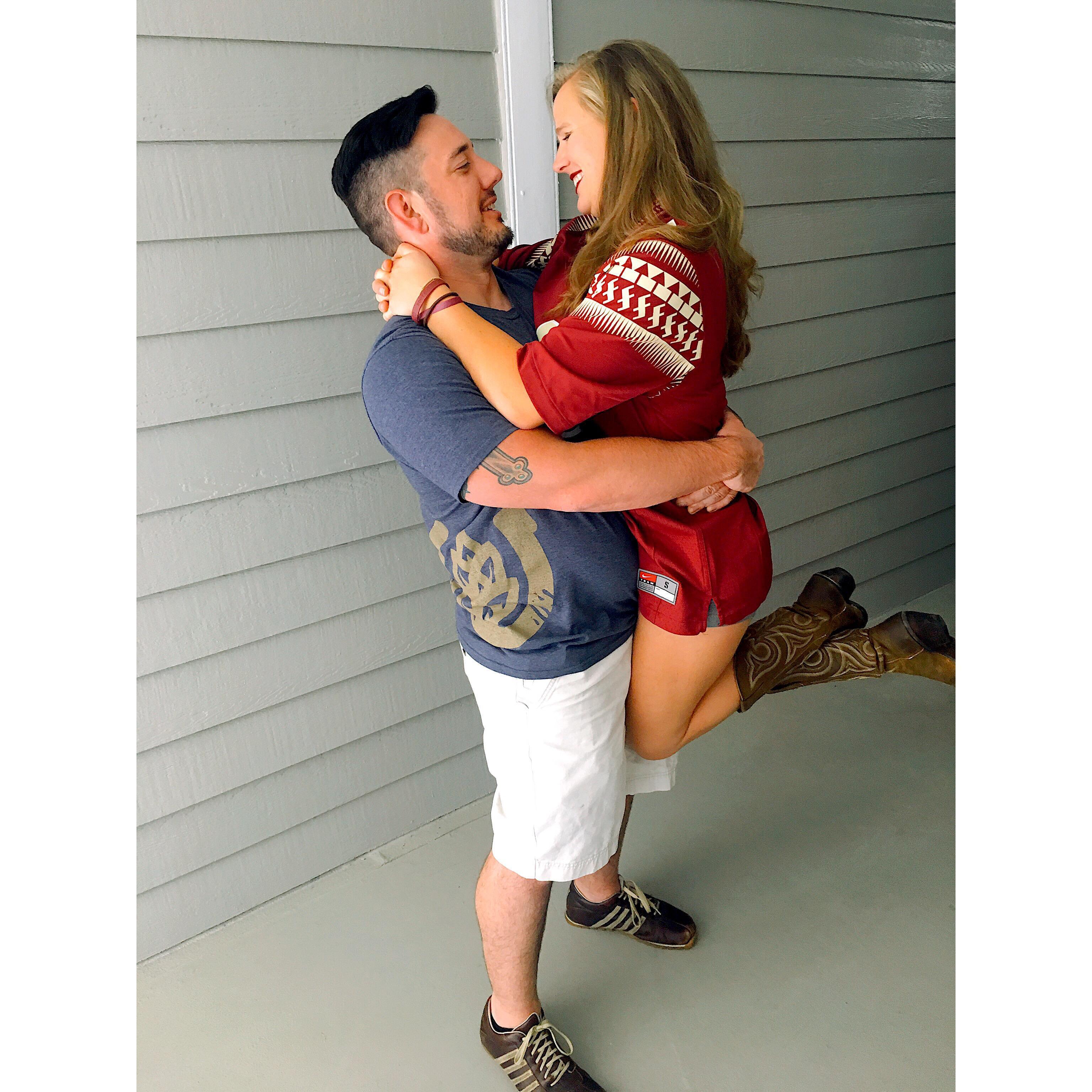 first time he met my family and all my college friends (trooper)