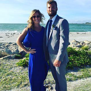 At Andrew and Erin's wedding (Jon's sister and bridesmaid).  I was in all the family pictures, so I am glad it worked out for all of our sakes.  It was also a proud beard moment for Jon.