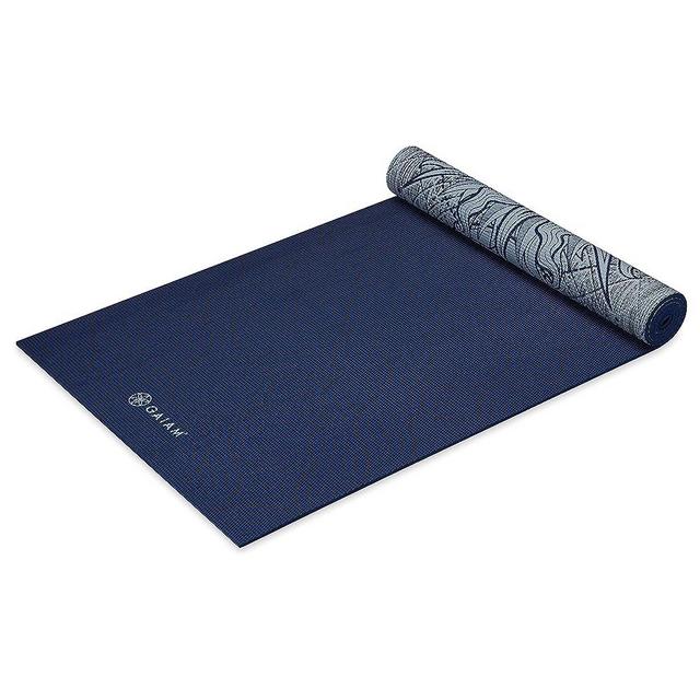 Gaiam Yoga Mat - Premium 6mm Print Reversible Extra Thick Non Slip Exercise & Fitness Mat for All Types of Yoga, Pilates & Floor Workouts (68" x 24" x 6mm Thick)