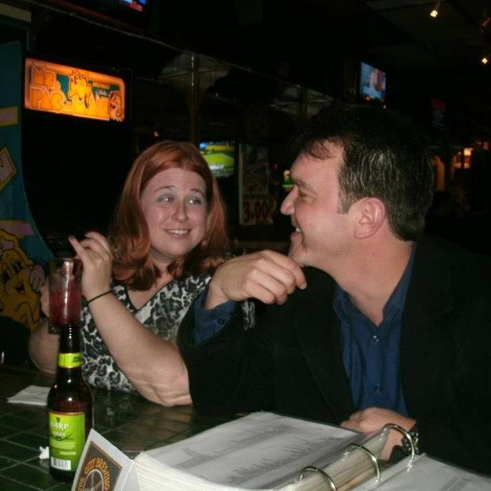 We took this the night we met.
This picture makes me laugh because it just IS who we are today.