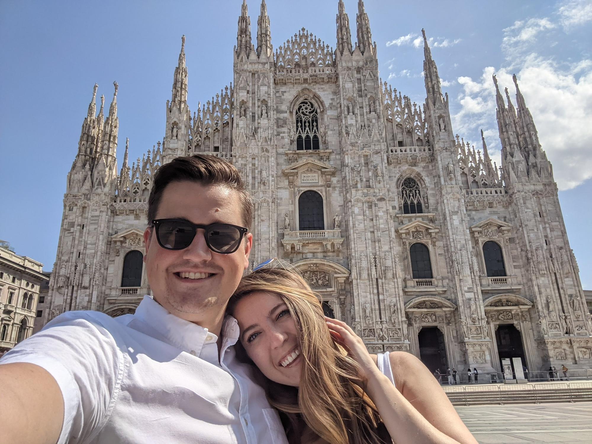 Visiting the Duomo in Milan