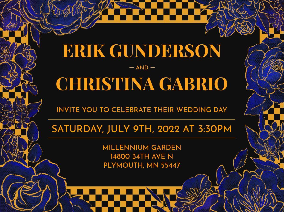 The Wedding Website of Christina Gabrio and Erik Gunderson
