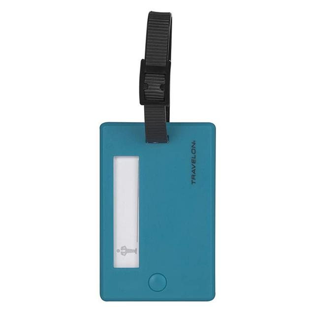 Travelon Set of 2 Luggage Tags-Swivel, Aqua, One Size
