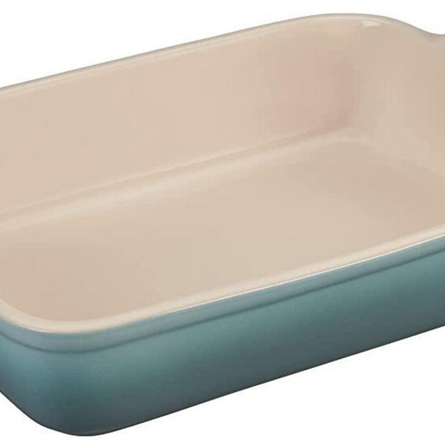 Le Creuset Stoneware Heritage Rectangular Dish, 4 Qt. (12" x 9"), Sea Salt