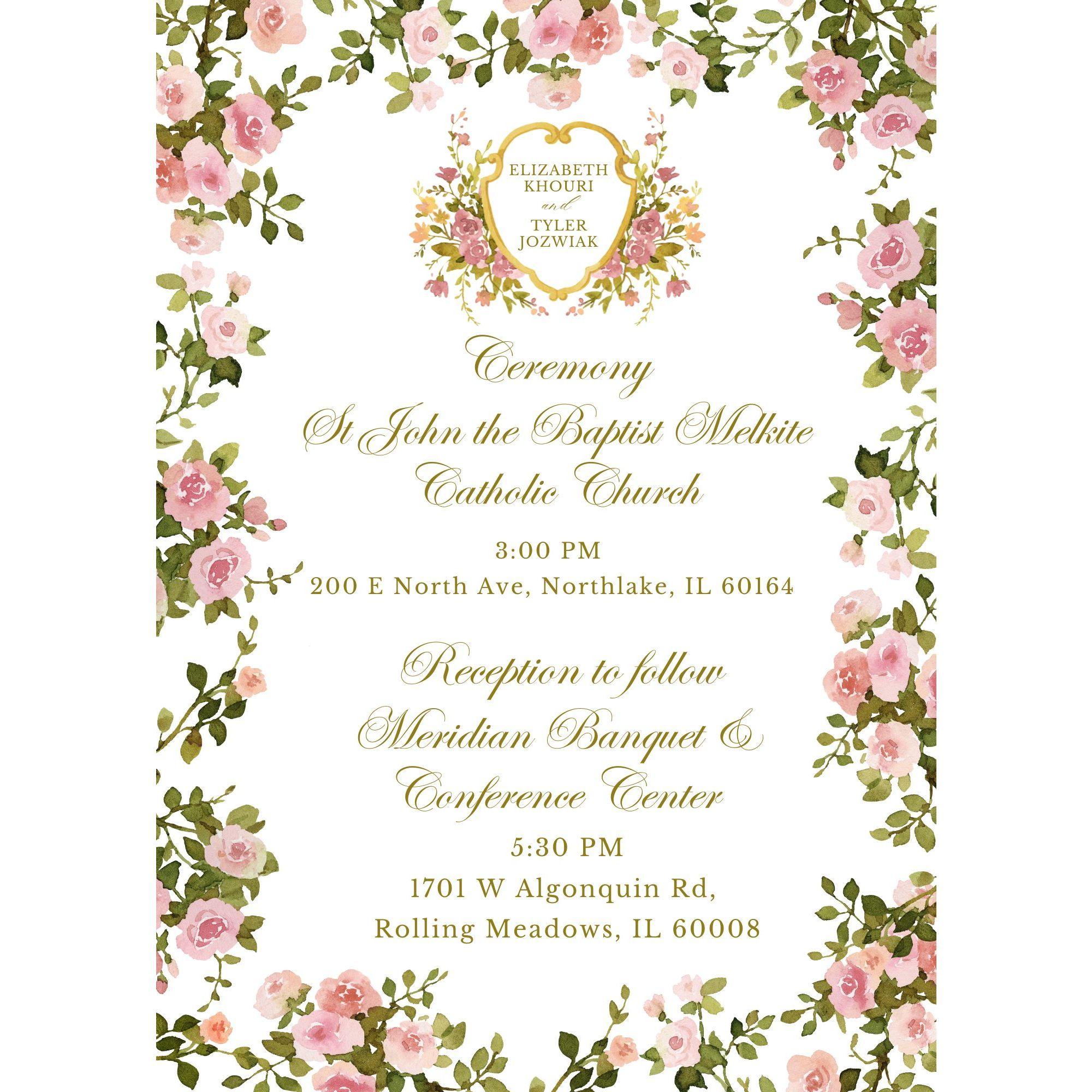 Digital wedding invitation page 2