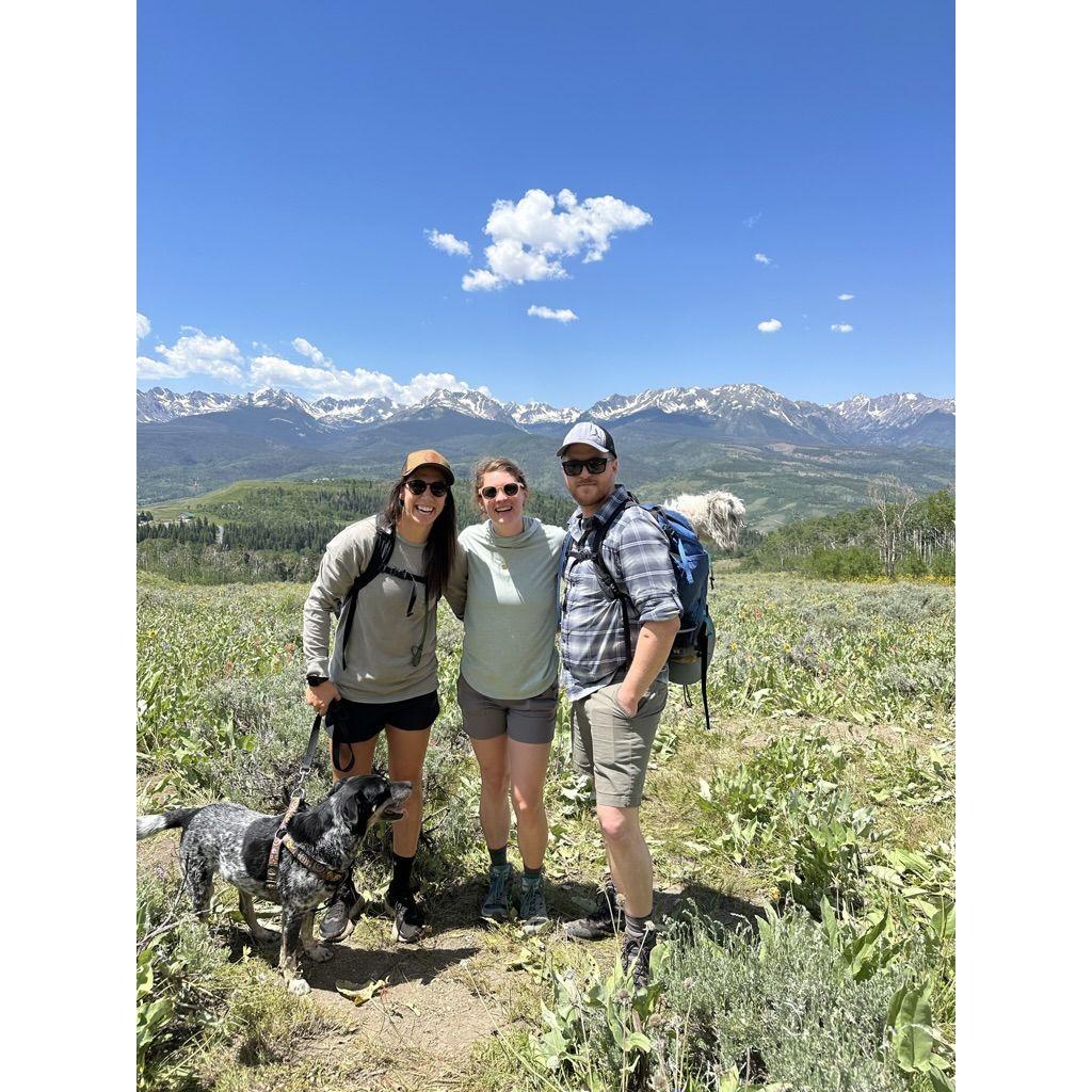 It's been so enjoyable getting to enjoy the other's friends. Christina comes out for a month every year, and we all adventure in the mountains together.