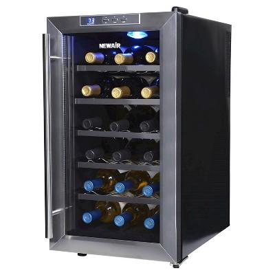 NewAir 18 Bottle Thermoelectric Wine Cooler - Stainless Steel AW-181E