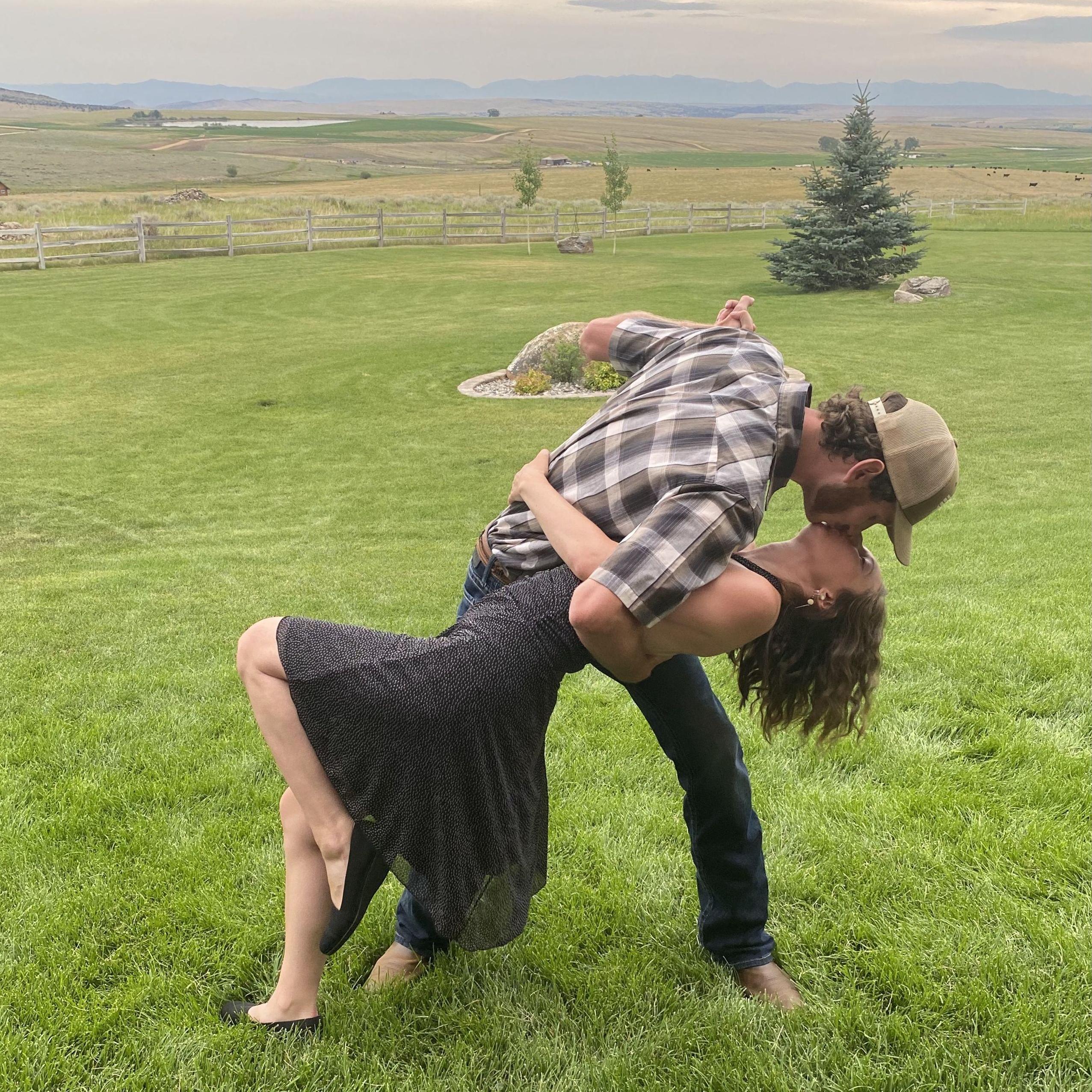 Attending our first wedding together in Pony Montana. August 2020