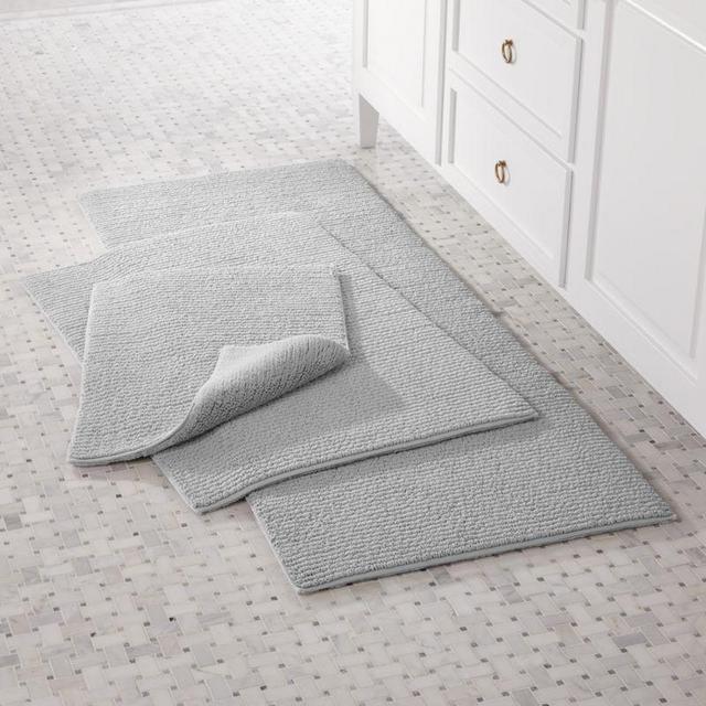 Rylan Silver Reversible Bath Rug 24"x60"