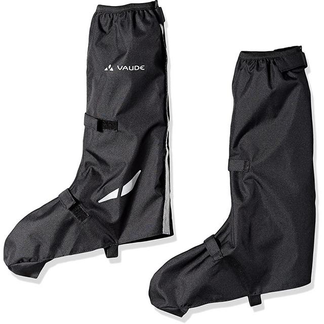 VAUDE Unisex Bike Gaiter Long - Waterproof Shoe Cover with Reflective Elements - Breathable Cycling Overshoes with full length velcro closure