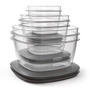 Rubbermaid® Premier 12-Piece Food Storage Set in Grey
