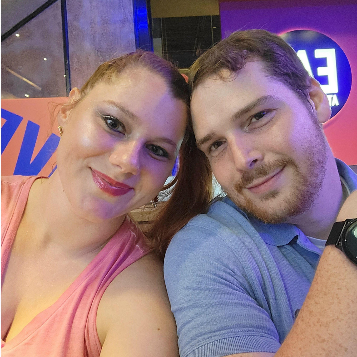 The first picture we ever took of the two of us. (Before we were dating)