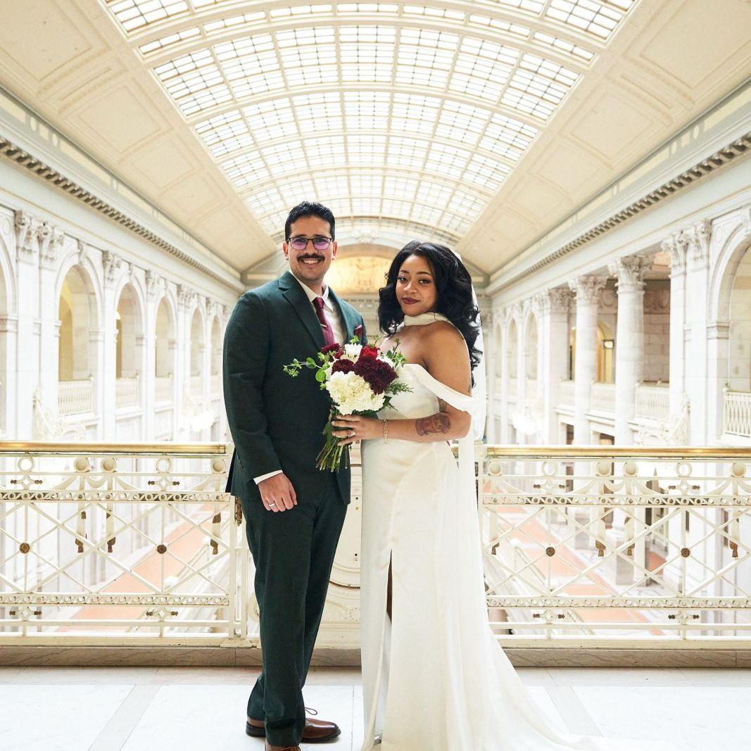 The bride and groom!