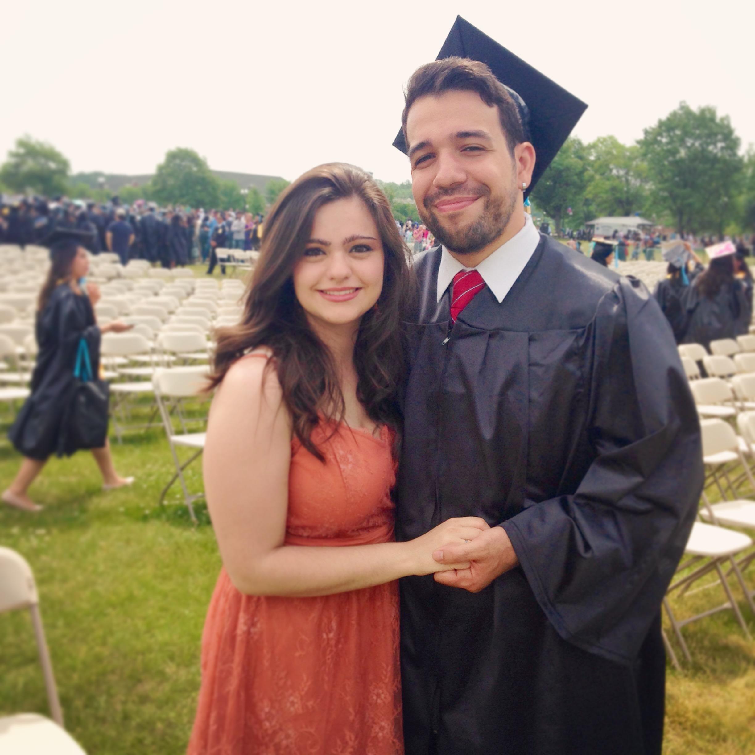 His graduation <3
