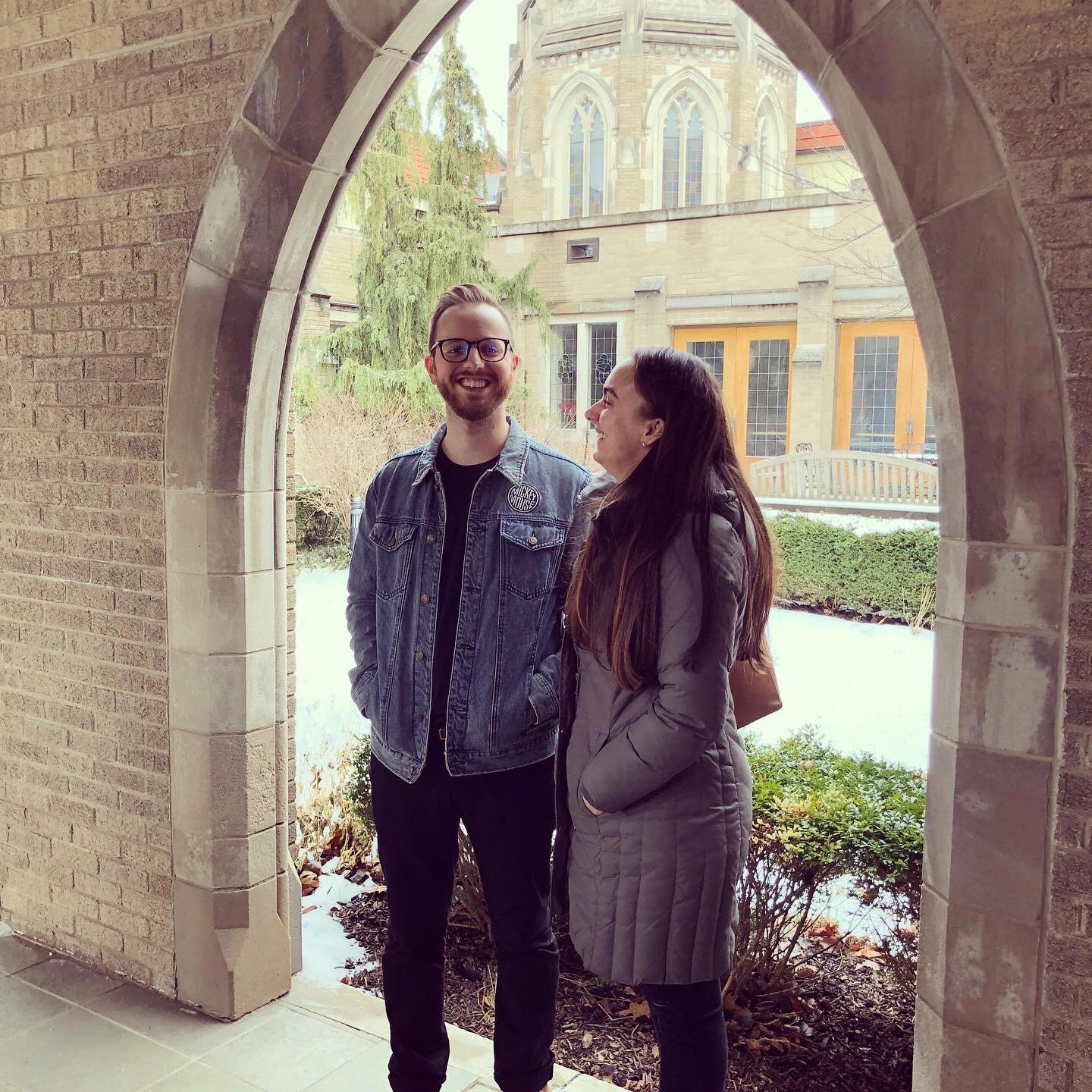 The day we chose Union Church of Hinsdale for our ceremony. January 2020