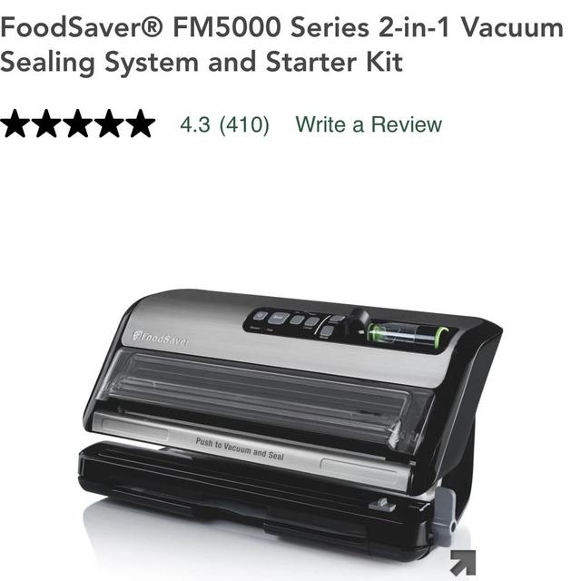 FoodSaver® FM5000 Series 2-in-1 Vacuum Sealing System and Starter Kit