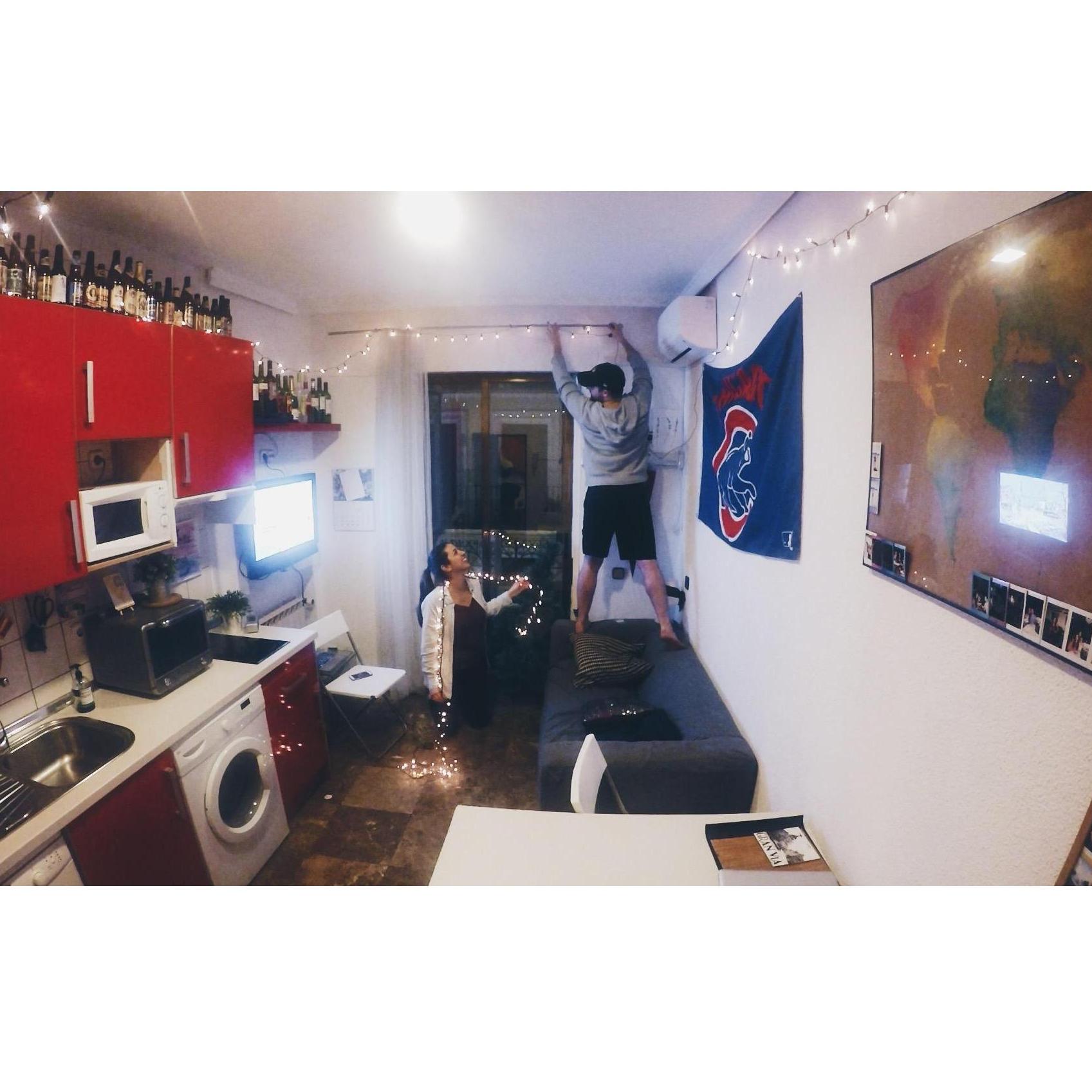 Our second Christmas season together in our cute little Madrid apartment!