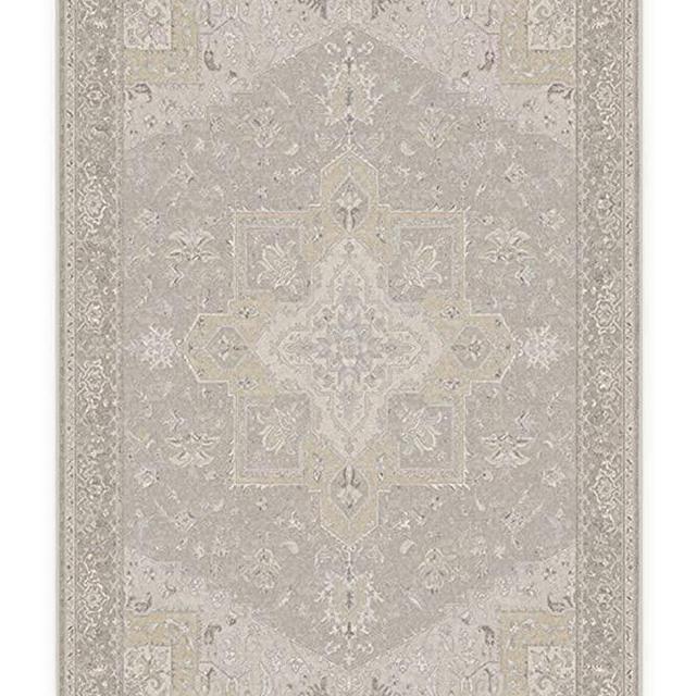 RUGGABLE Machine Washable Area Rug - Persian Collection - Vintage - 2-Piece Patented Rug System - Maral Heriz Creme 6'x9'